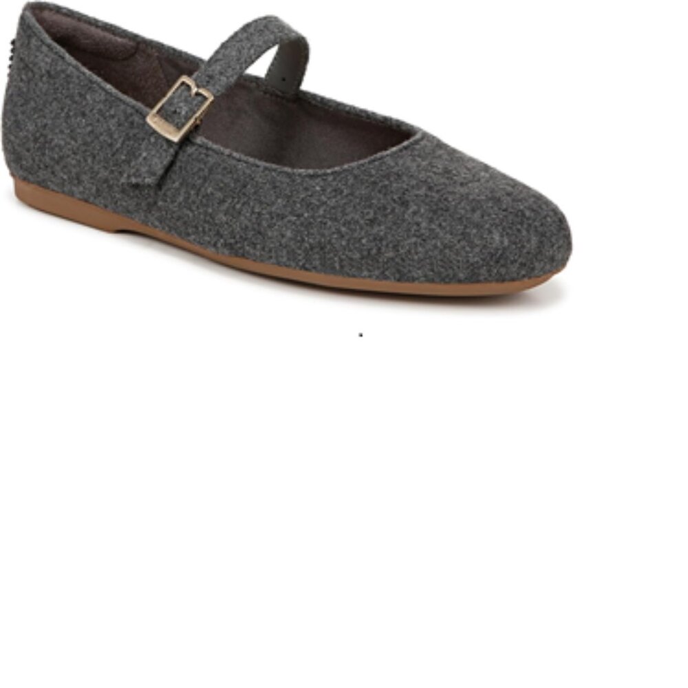 Dr. Scholl's Womens Wexley Jane Ballet Flat Charcoal Fabric 7.5 M